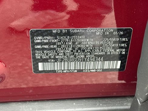 New 2026 Subaru Outback Limited XT image 36