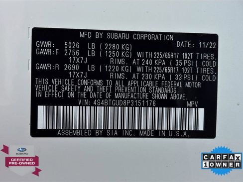 Certified 2023 Subaru Outback Wilderness image 32