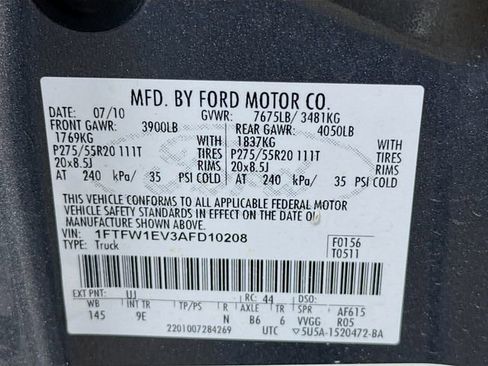 Used 2010 Ford F150 Lariat AWD/4WD image 33