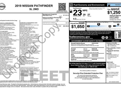 Used 2019 Nissan Pathfinder SL FWD image 3