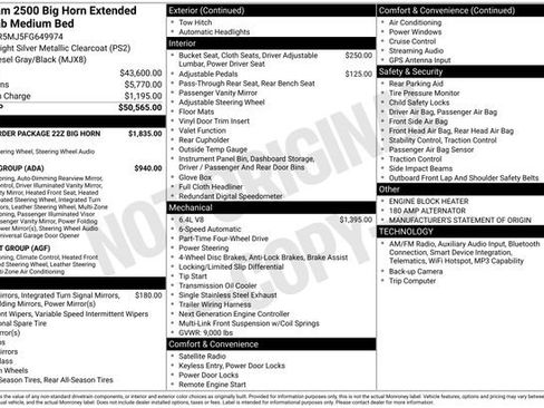 Used 2015 RAM 2500 Big Horn image 44