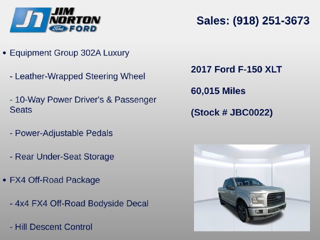 Used 2017 Ford F150 XLT w/ Equipment Group 302A Luxury AWD/4WD image 15