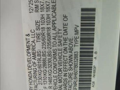 New 2026 Honda Odyssey EX-L image 22