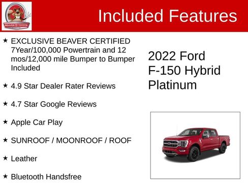 Used 2022 Ford F150 Platinum AWD/4WD image 4