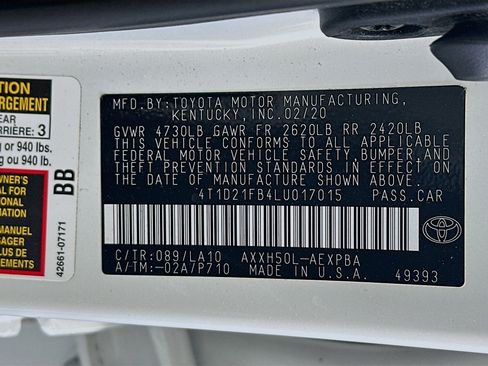 Used 2020 Toyota Avalon Limited w/ Advanced Safety Package FWD image 12