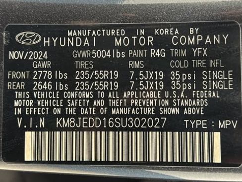 Used 2025 Hyundai Tucson Limited AWD/4WD image 28
