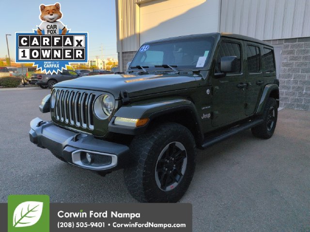 Used 2022 Jeep Wrangler Unlimited Sahara w/ LED Lighting Group AWD/4WD image 7