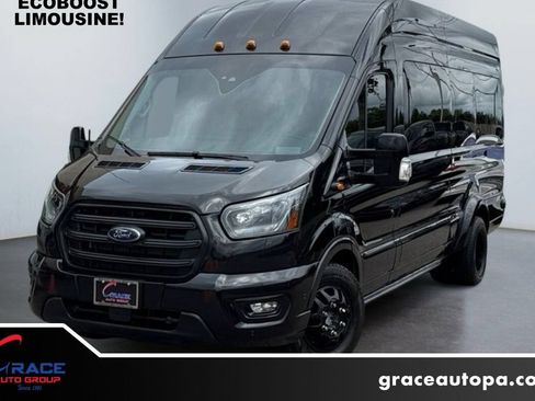 Used 2023 Ford Transit 350 148 High Roof Extended DRW w/ Upfitter Package RWD image 1