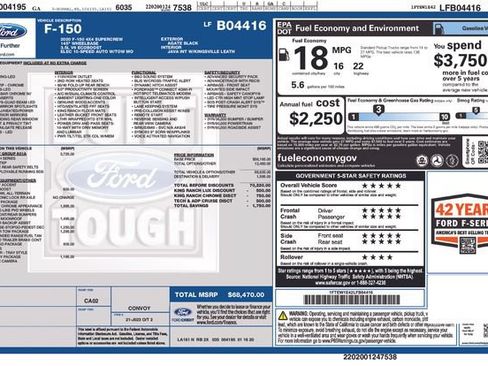Used 2020 Ford F150 King Ranch w/ Equipment Group 601A Luxury AWD/4WD image 38