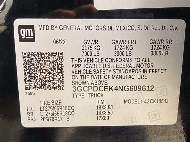 Certified 2022 Chevrolet Silverado 1500 Custom Trail Boss AWD/4WD image 31