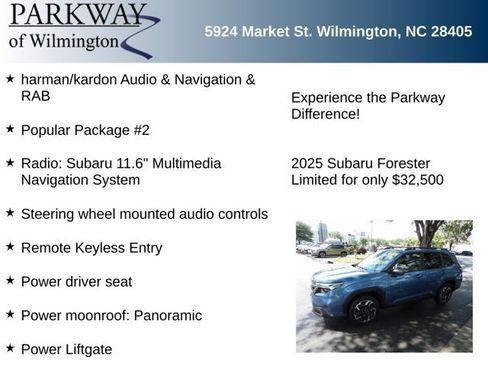 Used 2025 Subaru Forester Limited w/ Popular Package #2 AWD/4WD image 6