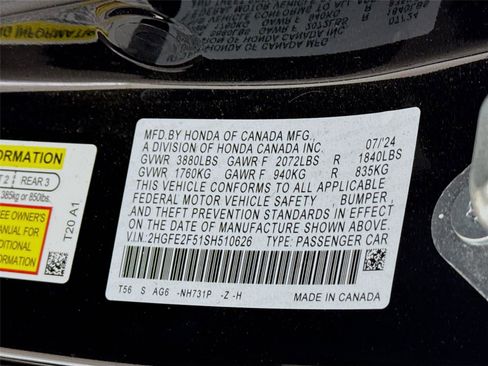 Used 2025 Honda Civic Sport image 30