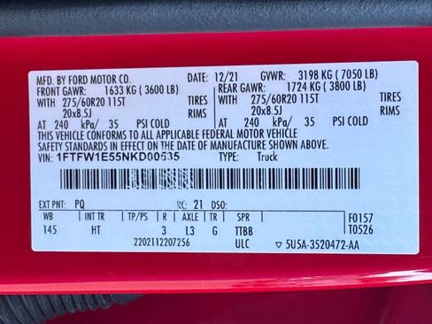 Used 2022 Ford F150 Lariat w/ Equipment Group 502A High AWD/4WD image 50