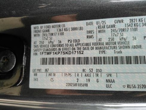 Used 2025 Ford F150 XL w/ Equipment Group 103A High RWD image 32