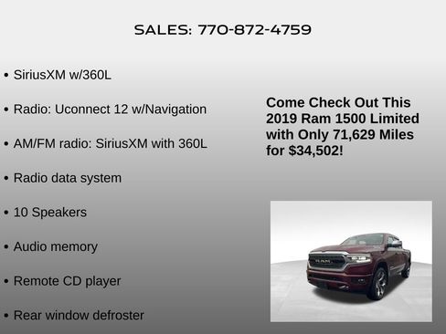 Used 2019 RAM 1500 Limited image 25