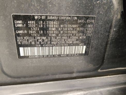 Used 2018 Subaru Outback 2.5i Premium image 33