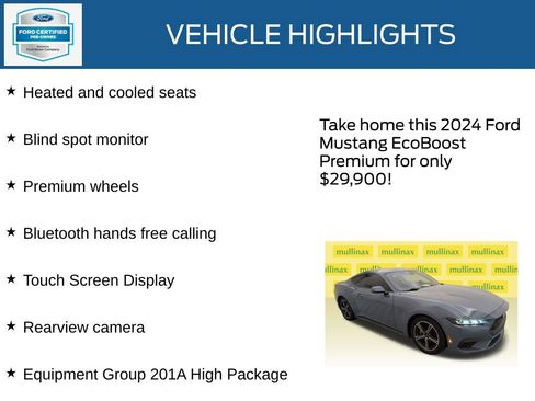 Used 2024 Ford Mustang Premium RWD image 22