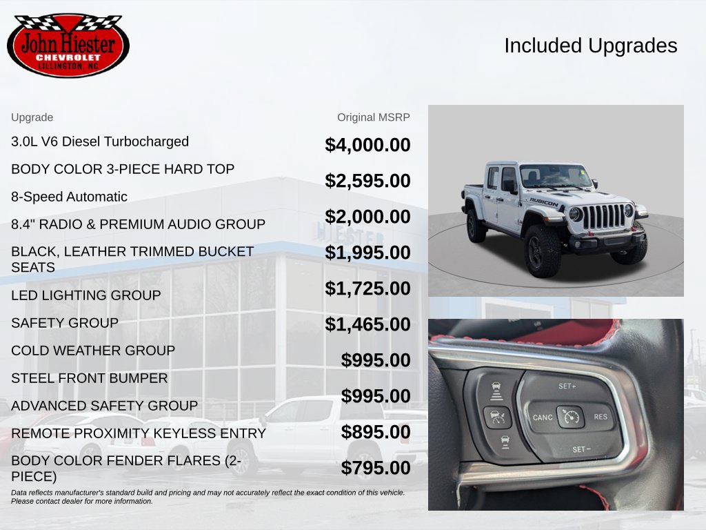 Used 2021 Jeep Gladiator Rubicon AWD/4WD image 3
