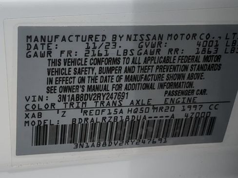 Certified 2024 Nissan Sentra SR FWD image 26