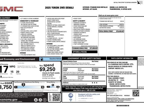 Used 2025 GMC Yukon Denali RWD image 4