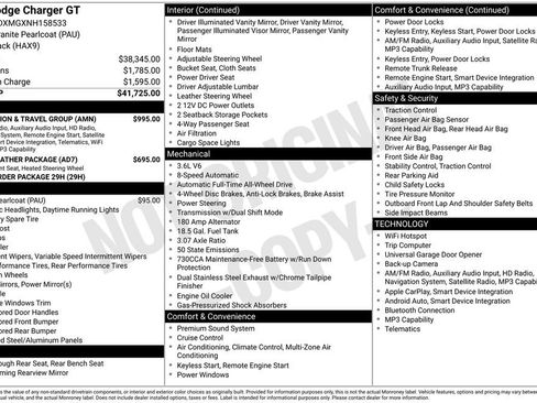 Certified 2022 Dodge Charger GT w/ Navigation & Travel Group image 35