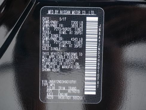 Used 2017 Nissan Armada SL RWD image 35