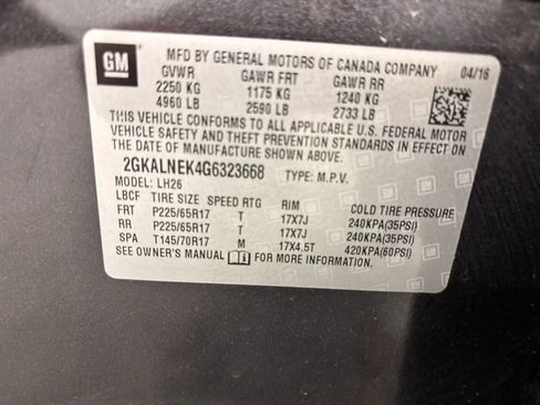 Used 2016 GMC Terrain SLE w/ Driver Alert Package I FWD image 60