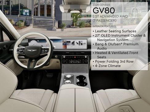 New 2026 Genesis GV80 2.5T Advanced AWD/4WD image 21