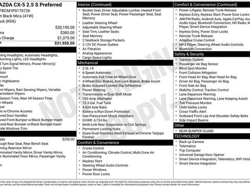Used 2023 MAZDA CX-5 AWD 2.5 S w/ Preferred Package image 30