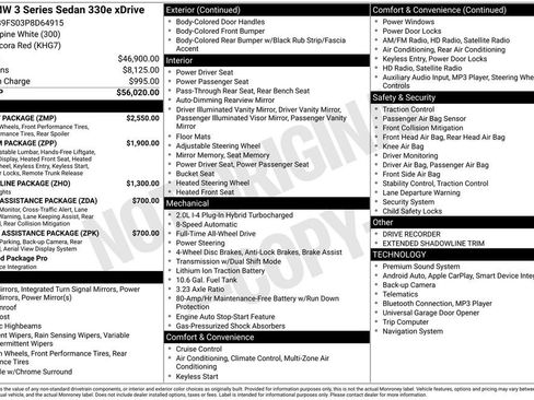 Used 2023 BMW 330e xDrive w/ M Sport Package image 3