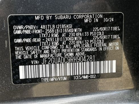 Used 2024 Subaru Crosstrek 2.0i Premium image 30