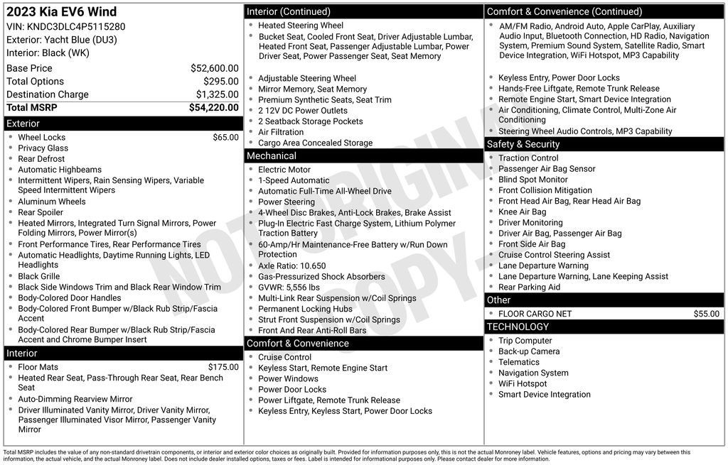 Certified 2023 Kia EV6 Wind AWD/4WD image 30