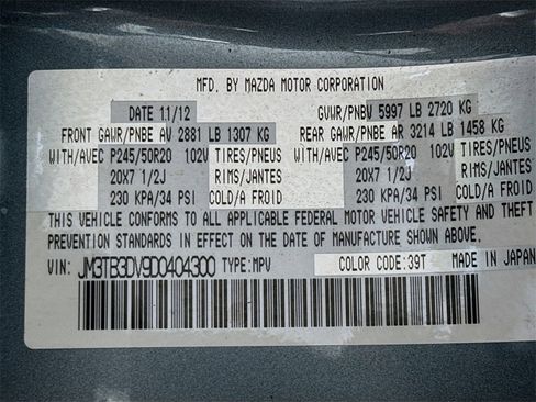 Used 2013 MAZDA CX-9 Grand Touring w/ GT Technology Pkg image 33