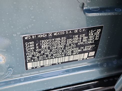 New 2026 Honda HR-V EX-L image 17