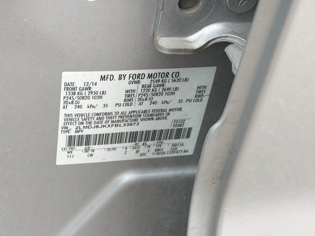 Used 2015 Lincoln MKX AWD w/ Equipment Group 102A image 34