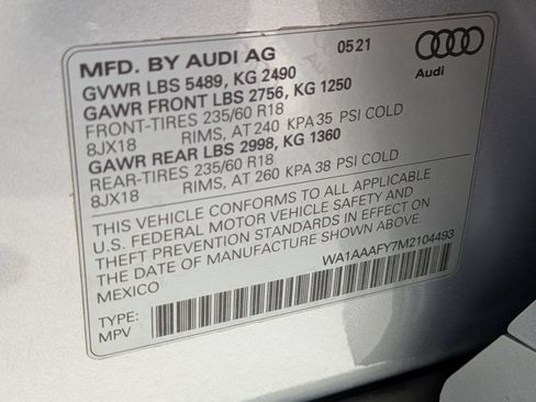 Used 2021 Audi Q5 2.0T Premium w/ Convenience Package AWD/4WD image 17