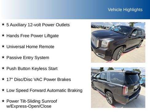 Used 2017 GMC Yukon Denali w/ Open Road Package AWD/4WD image 9