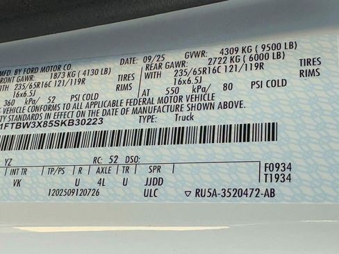 New 2025 Ford Transit 350 148 High Roof Extended w/ Load Area Protection Package image 56