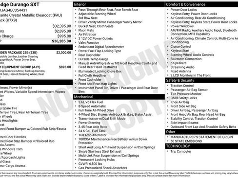 Used 2014 Dodge Durango SXT w/ Quick Order Package 23B AWD/4WD image 10