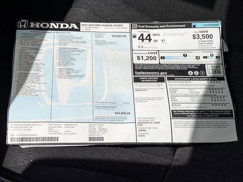 New 2025 Honda Accord Sport image 21