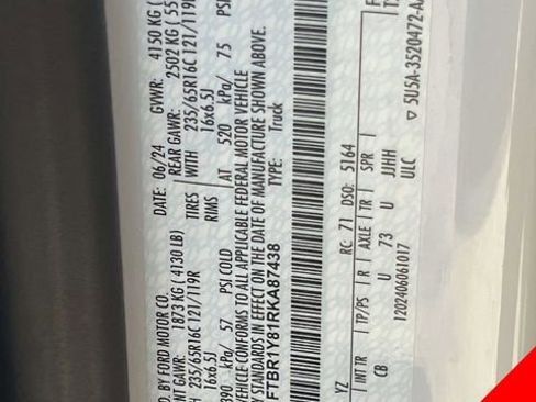 Used 2024 Ford Transit 250 Low Roof w/ Exterior Upgrade Package image 14