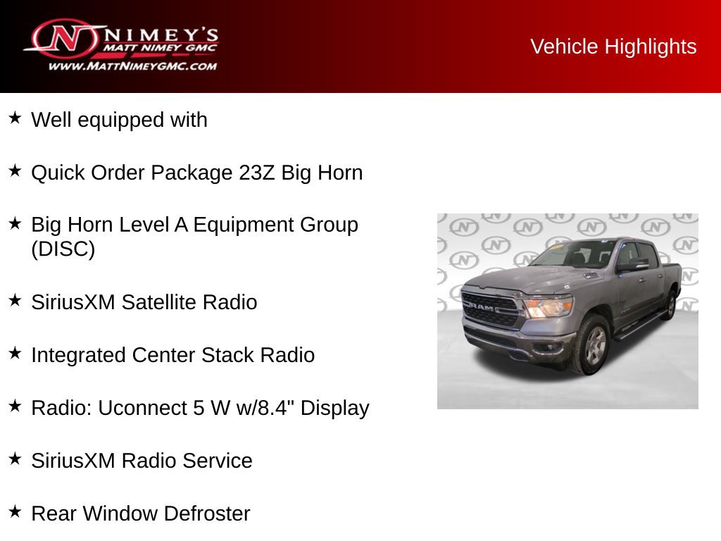 Used 2022 RAM 1500 Big Horn AWD/4WD image 6