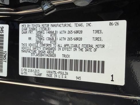 New 2026 Toyota Tundra Limited AWD/4WD image 27