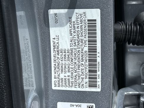 New 2026 Honda Accord LX image 2
