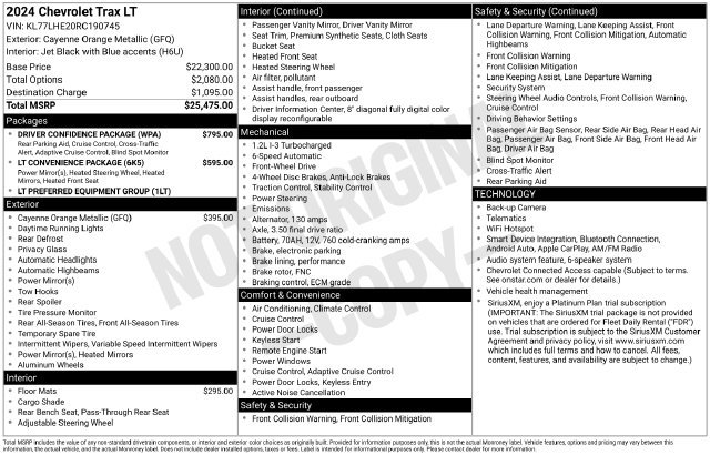 Certified 2024 Chevrolet Trax LT w/ Driver Confidence Package FWD image 34