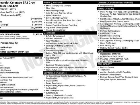 New 2025 Chevrolet Colorado ZR2 w/ Technology Package image 28