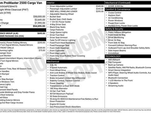 Used 2023 RAM ProMaster 2500 w/ Convenience Group FWD image 2