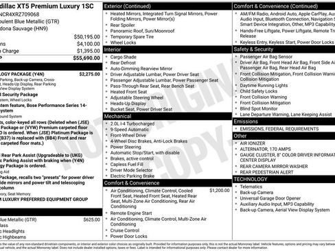 Certified 2024 Cadillac XT5 Premium Luxury w/ Technology Package image 61