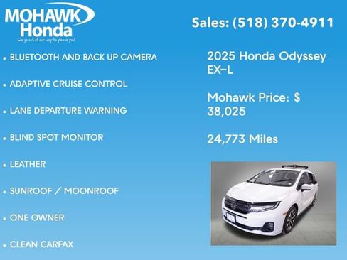 Certified 2025 Honda Odyssey EX-L image 8