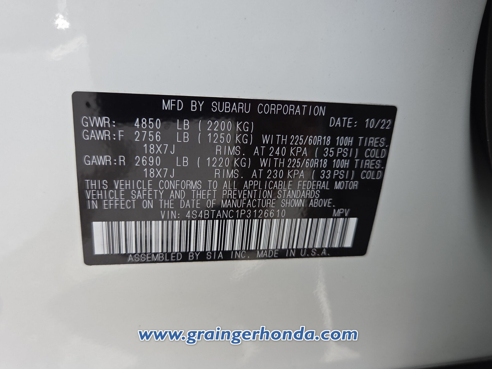 Used 2023 Subaru Outback Limited AWD/4WD image 14